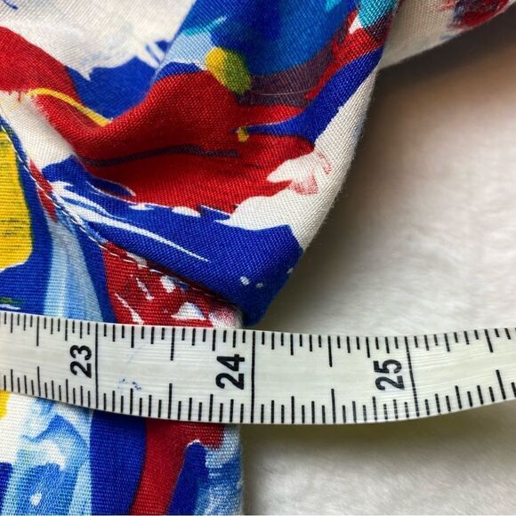 V Sport Robert Bruce Paint Splatter Vintage  Button Down Shirt Size L - Picture 10 of 12